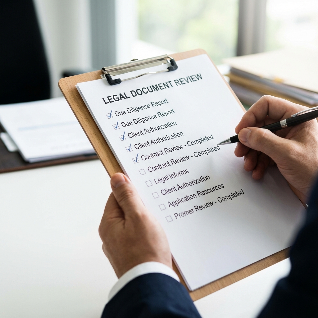 רשימת תיוג למסמכים משפטיים בתיק הגירה